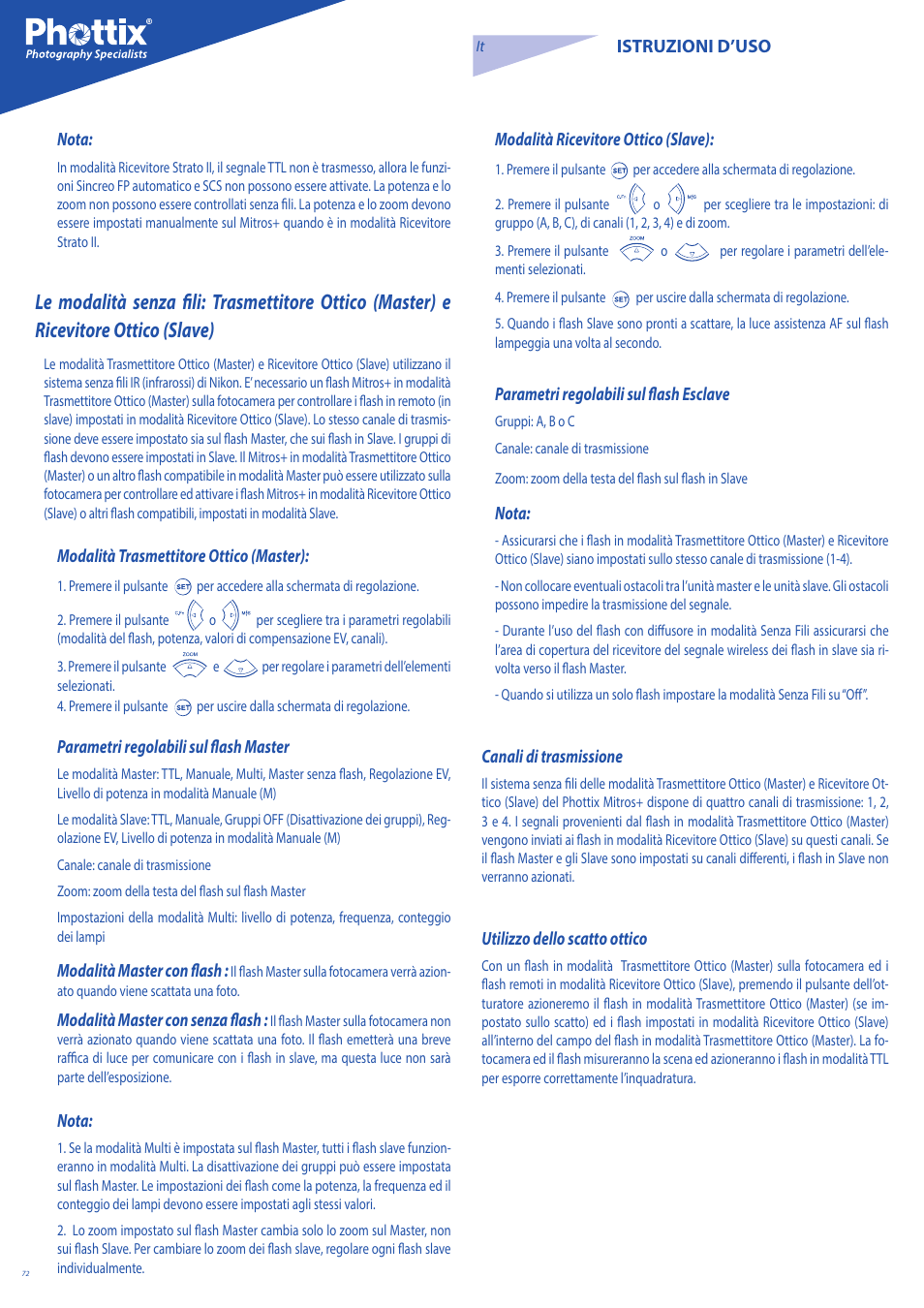 Phottix Mitros for Nikon User Manual | Page 72 / 134
