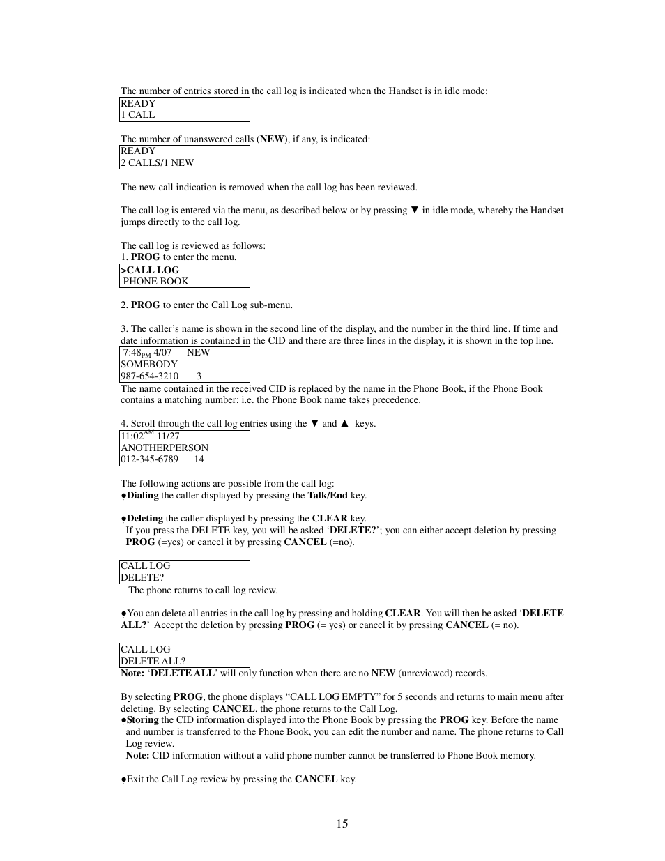 American Telecom ATS 4121CCL User Manual | Page 15 / 28