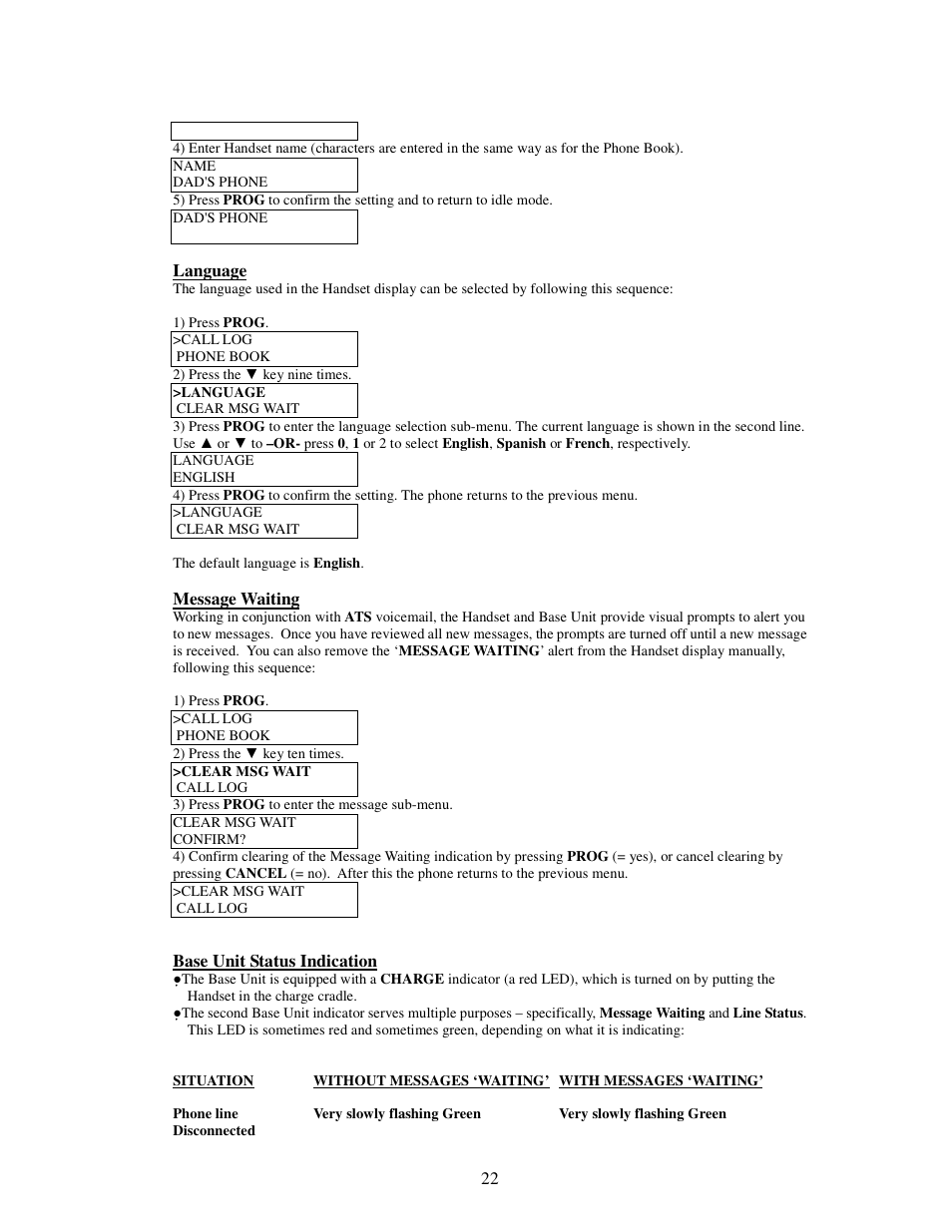 American Telecom ATS 4121CCL User Manual | Page 22 / 28