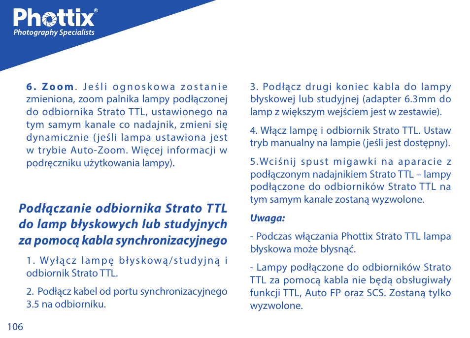 Phottix Strato TTL for Nikon User Manual | Page 106 / 160