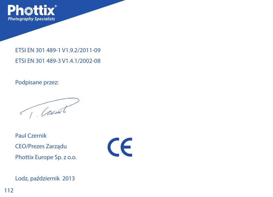 Phottix Strato TTL for Nikon User Manual | Page 112 / 160