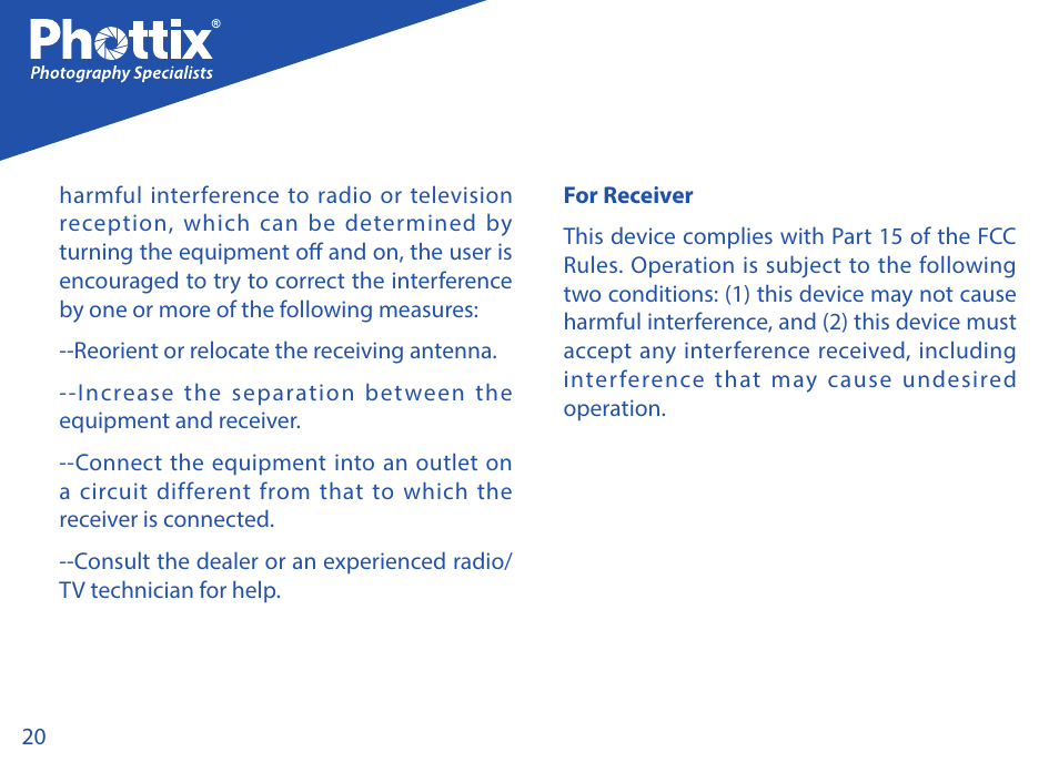 Phottix Strato TTL for Nikon User Manual | Page 20 / 160