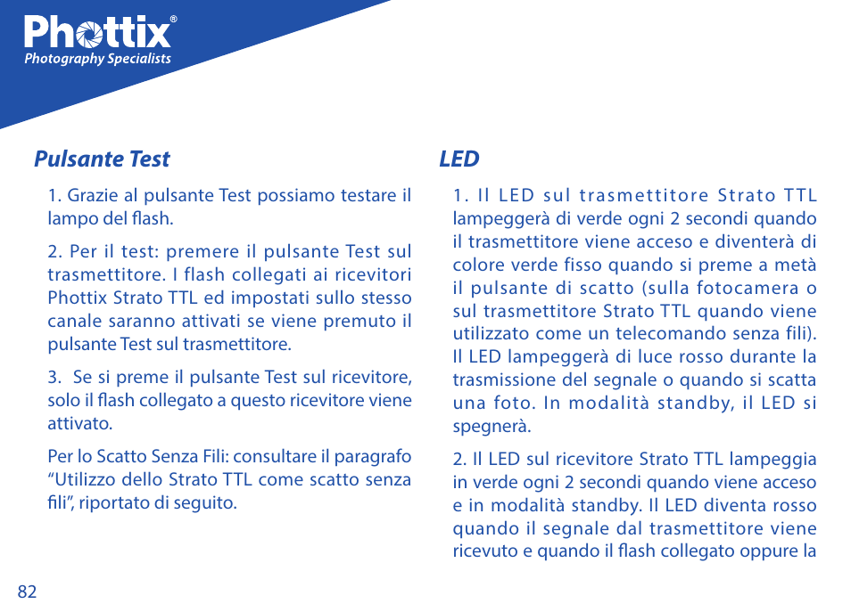Pulsante test | Phottix Strato TTL for Nikon User Manual | Page 82 / 160