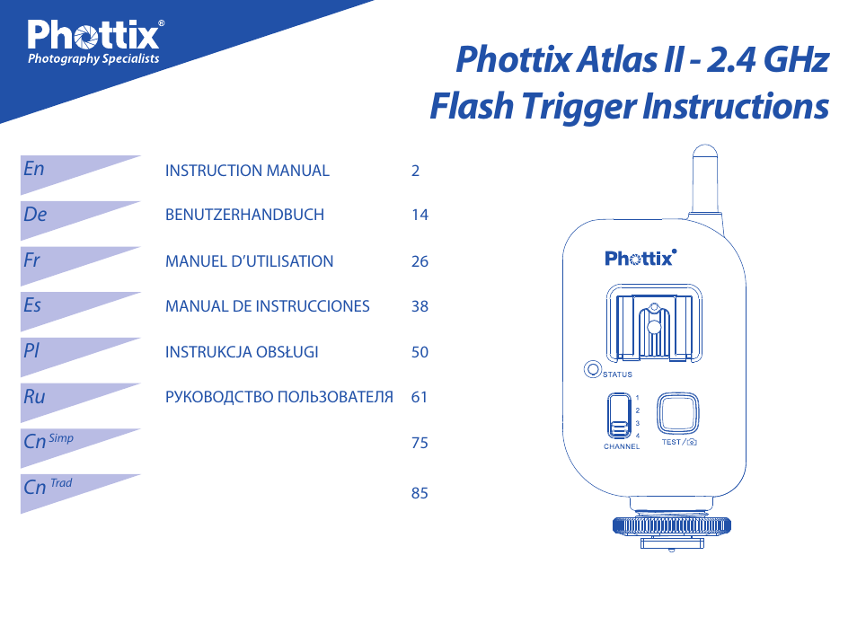 Phottix Atlas II User Manual | 94 pages