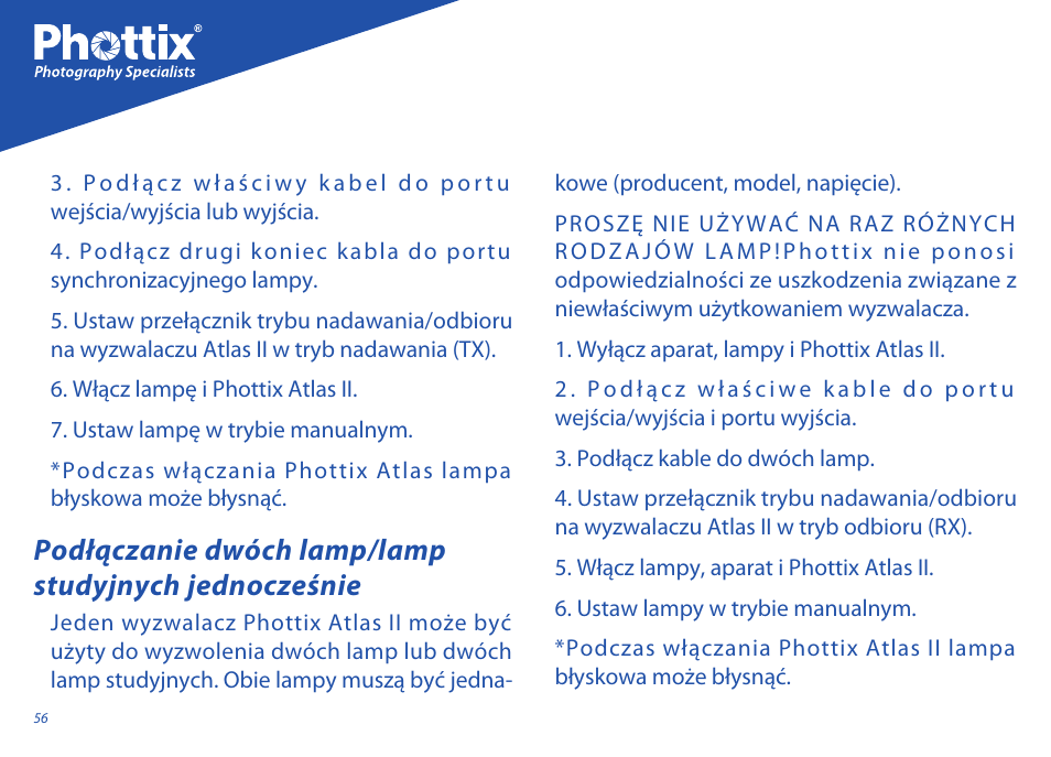 Phottix Atlas II User Manual | Page 56 / 94