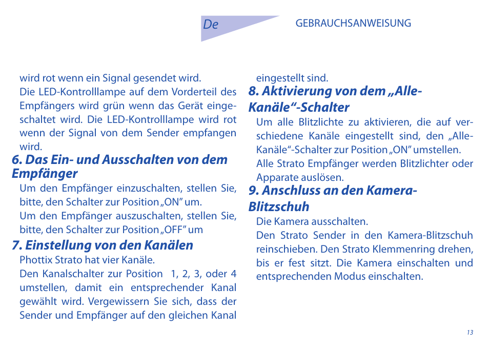 Phottix Strato User Manual | Page 13 / 80