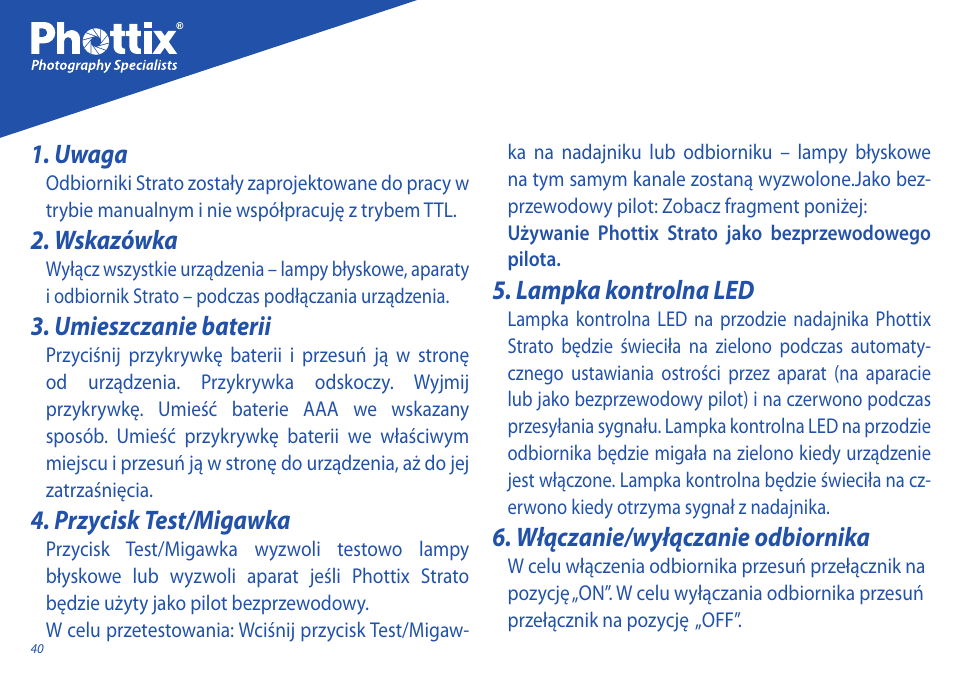 Phottix Strato User Manual | Page 40 / 80