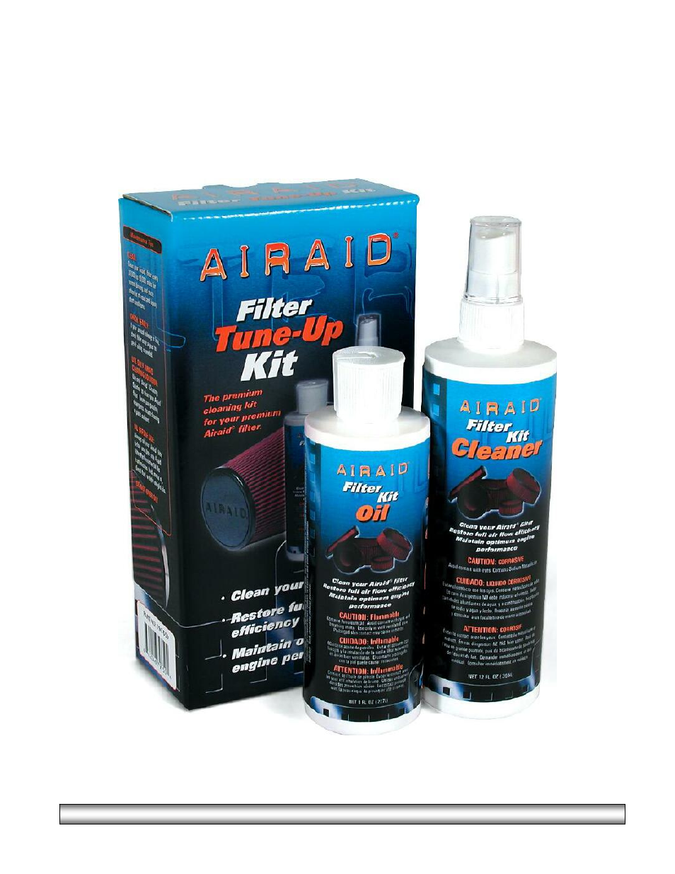 Don’t forget your airaid filter tune-up kit | Airaid 300-165 User Manual | Page 4 / 4