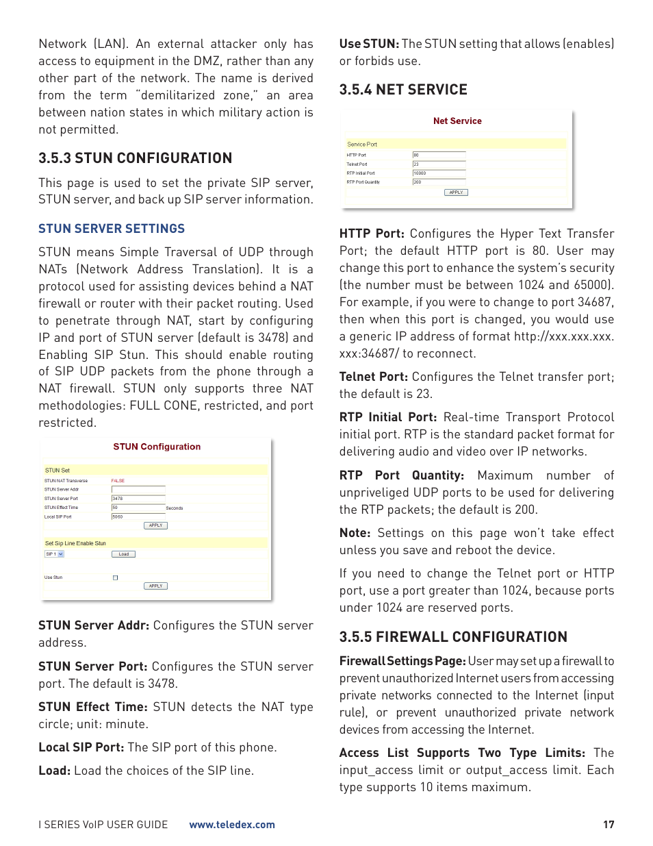 Teledex I Series User Manual | Page 17 / 30