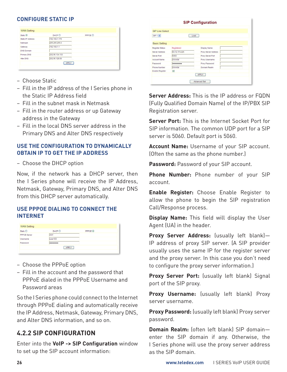 Teledex I Series User Manual | Page 26 / 30