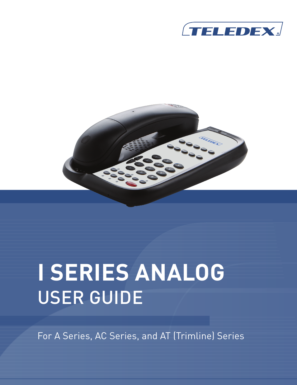 Teledex I Series User Manual | 22 pages