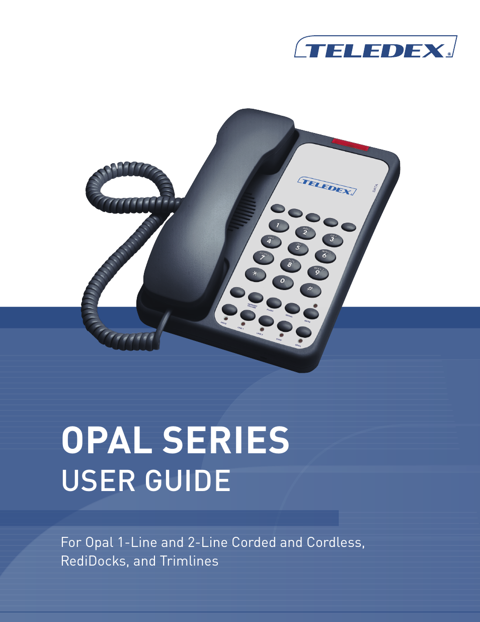 Teledex Opal Series User Manual | 26 pages