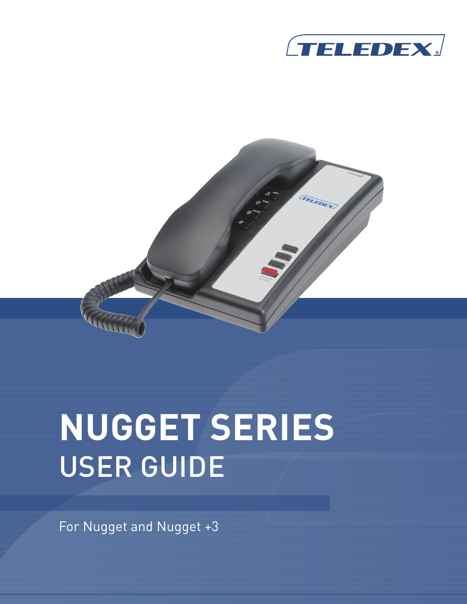 Teledex Nugget Series User Manual | 12 pages