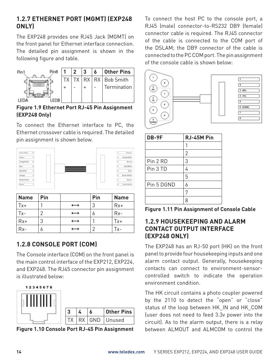 Teledex Y Series User Manual | Page 14 / 32