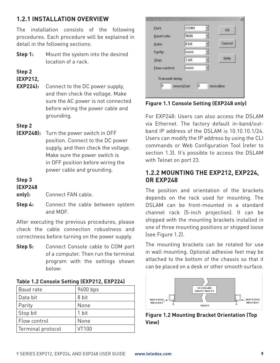 Teledex Y Series User Manual | Page 9 / 32