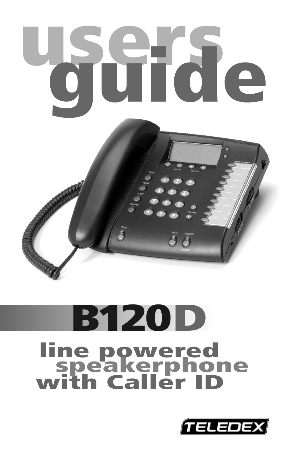 Users, Guide | Teledex B-Series User Manual | Page 13 / 84