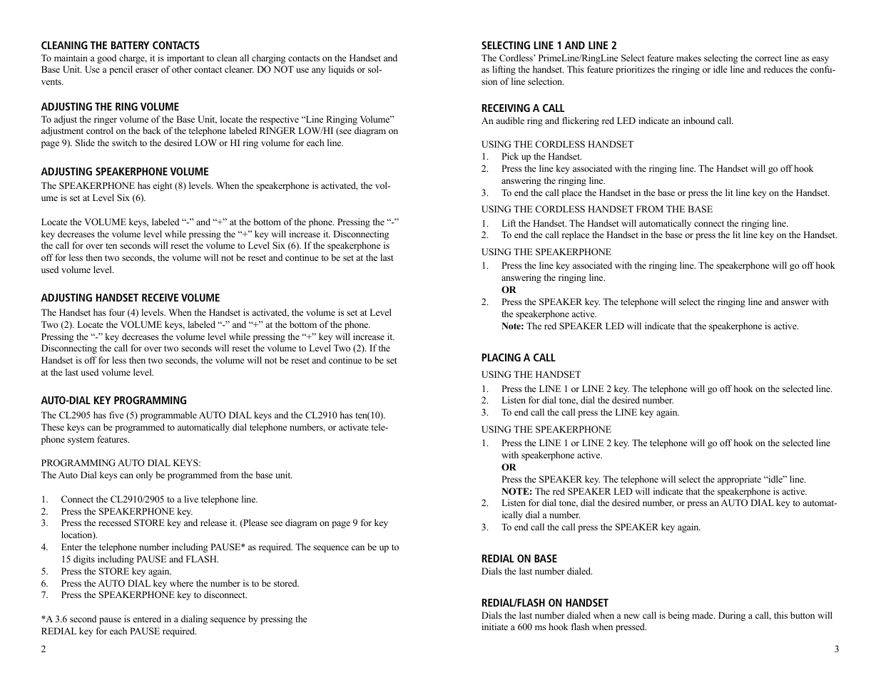 Teledex CL Series User Manual | Page 24 / 26