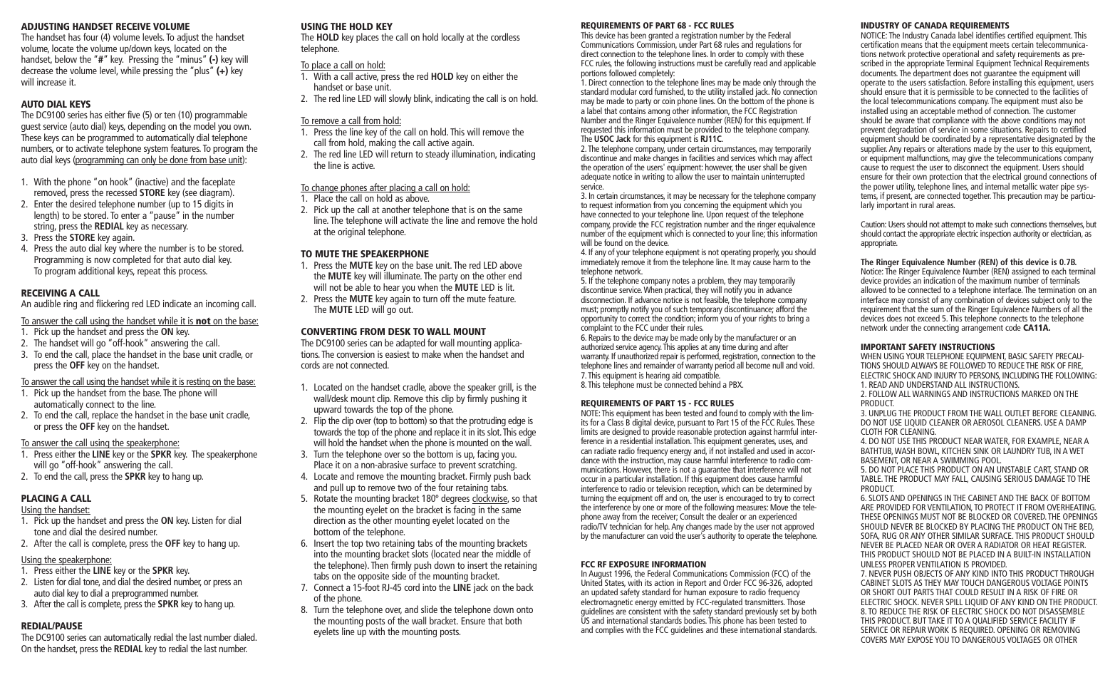 Teledex DC Series User Manual | Page 2 / 4