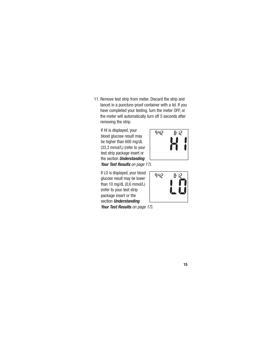 Accu-Chek Sensor User Manual | Page 25 / 63