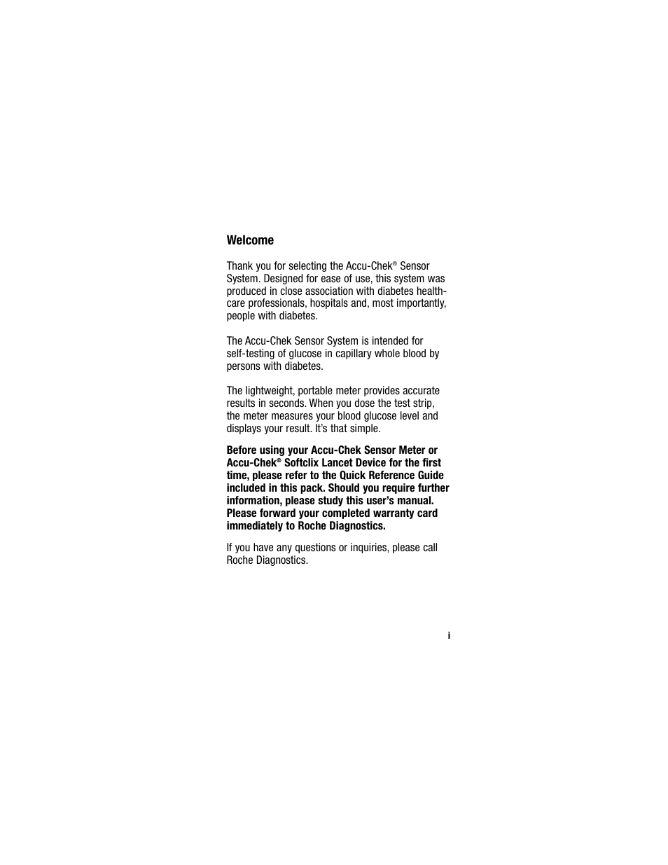 Accu-Chek Sensor User Manual | Page 3 / 63