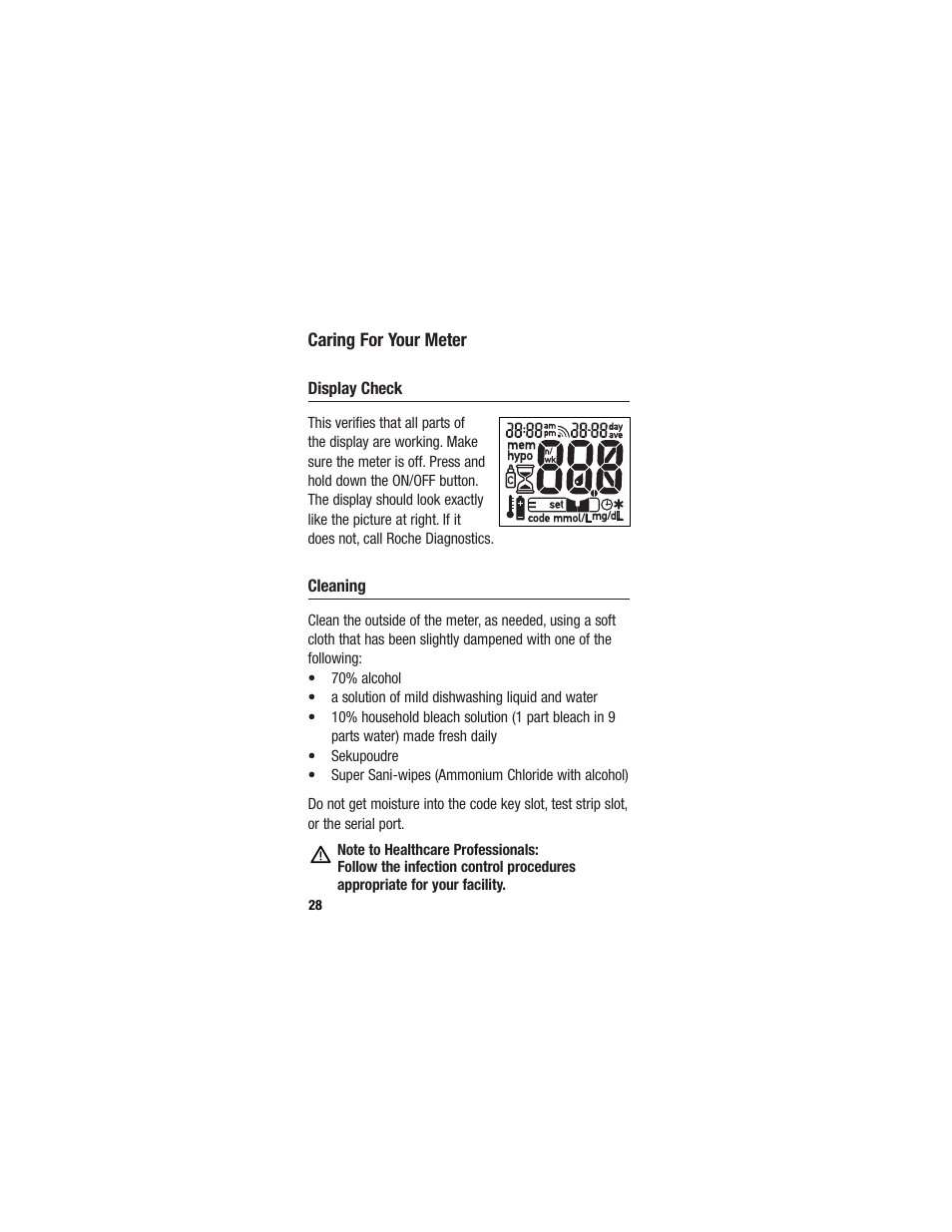 Accu-Chek Sensor User Manual | Page 38 / 63