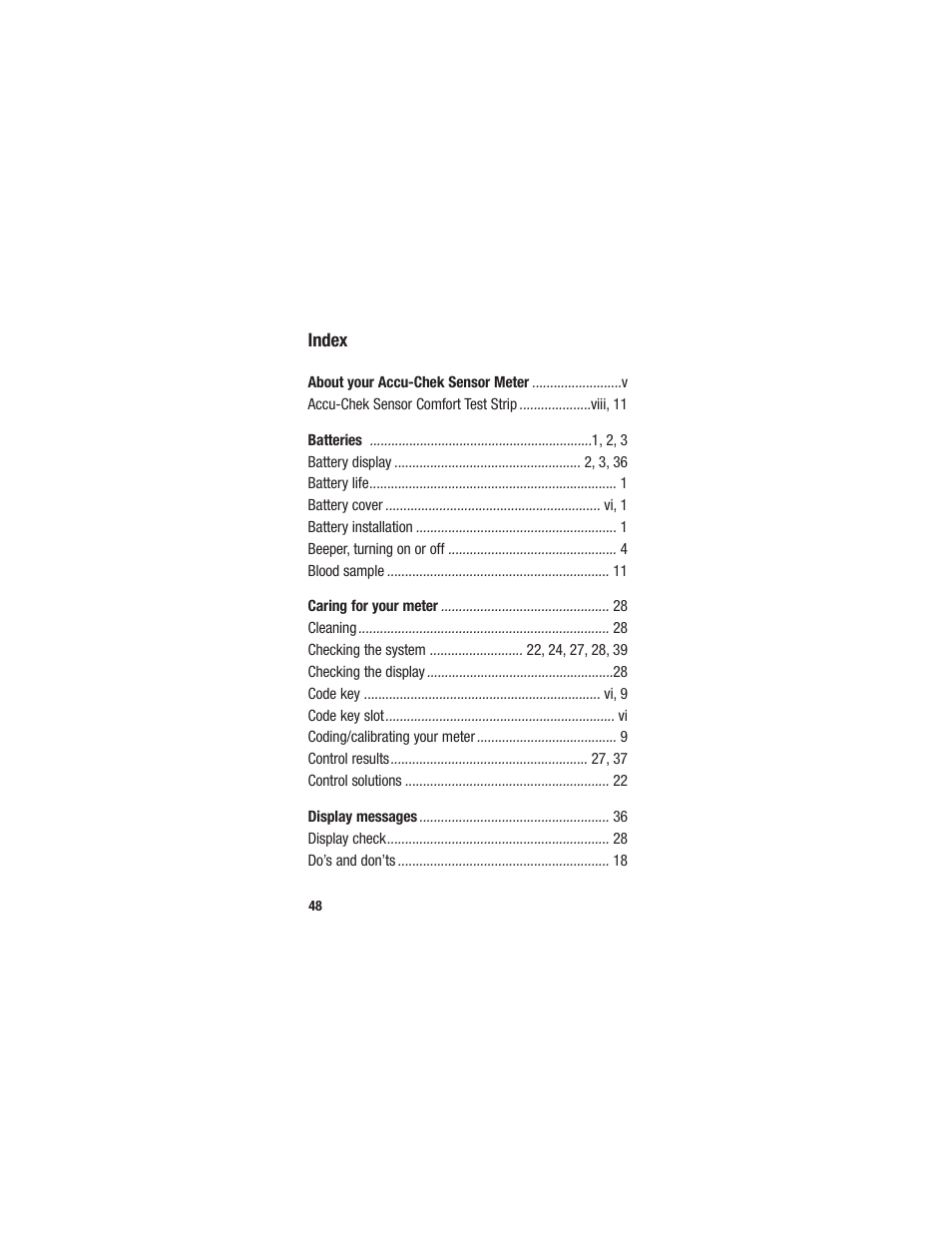 Accu-Chek Sensor User Manual | Page 58 / 63