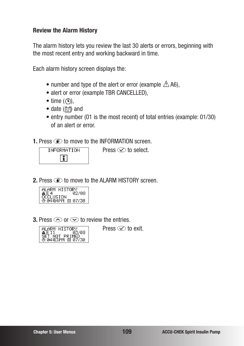 Accu-Chek insulin pump User Manual | Page 110 / 200