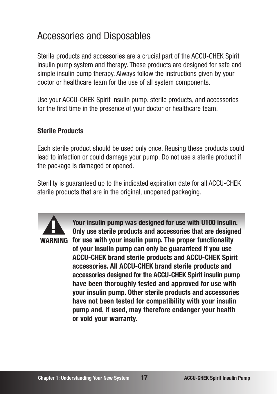 Accessories and disposables | Accu-Chek insulin pump User Manual | Page 18 / 200