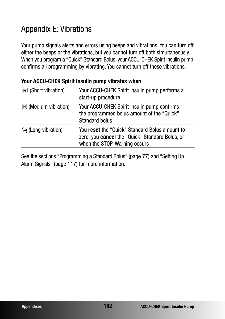 Appendix e: vibrations | Accu-Chek insulin pump User Manual | Page 183 / 200