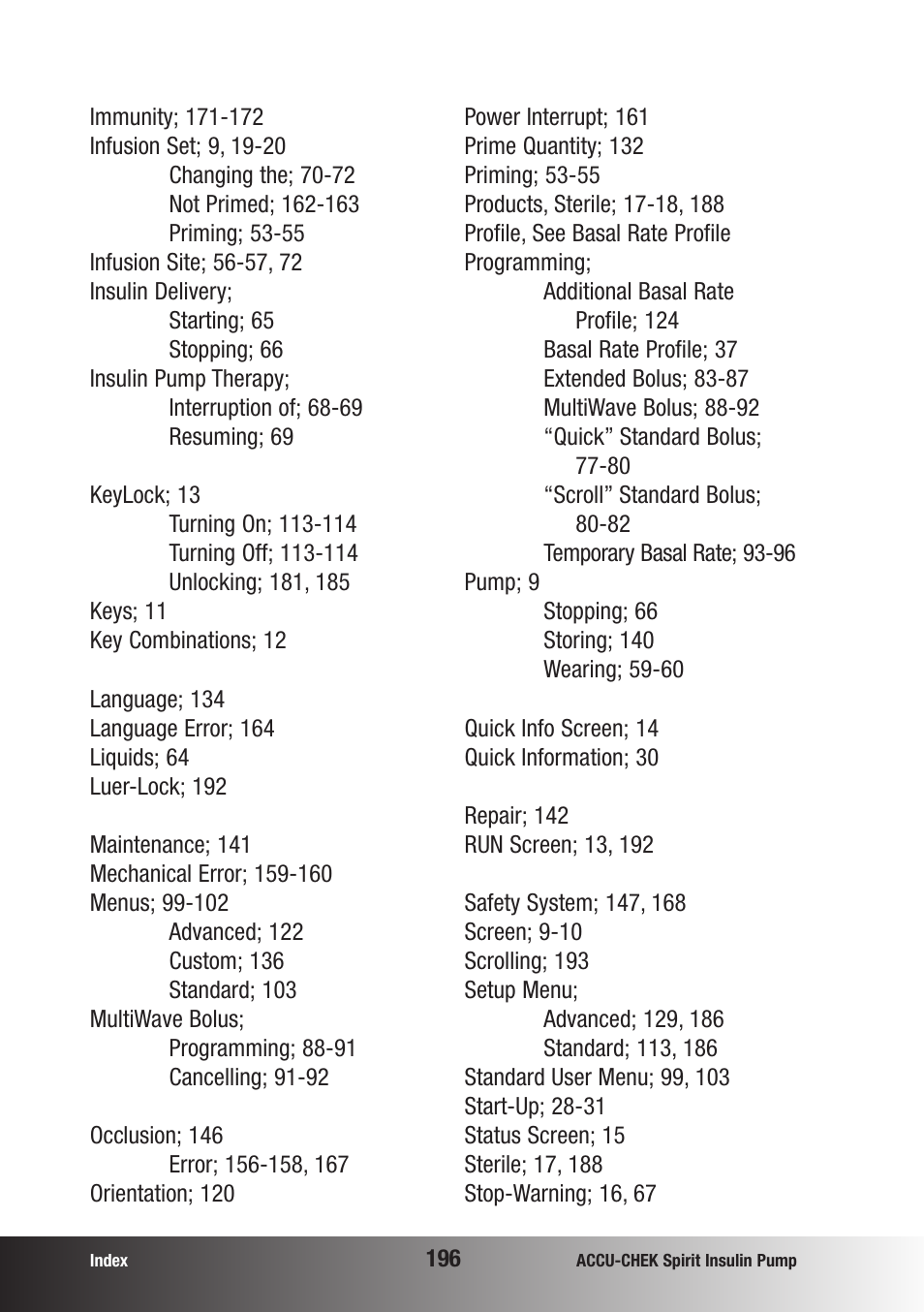 Accu-Chek insulin pump User Manual | Page 197 / 200