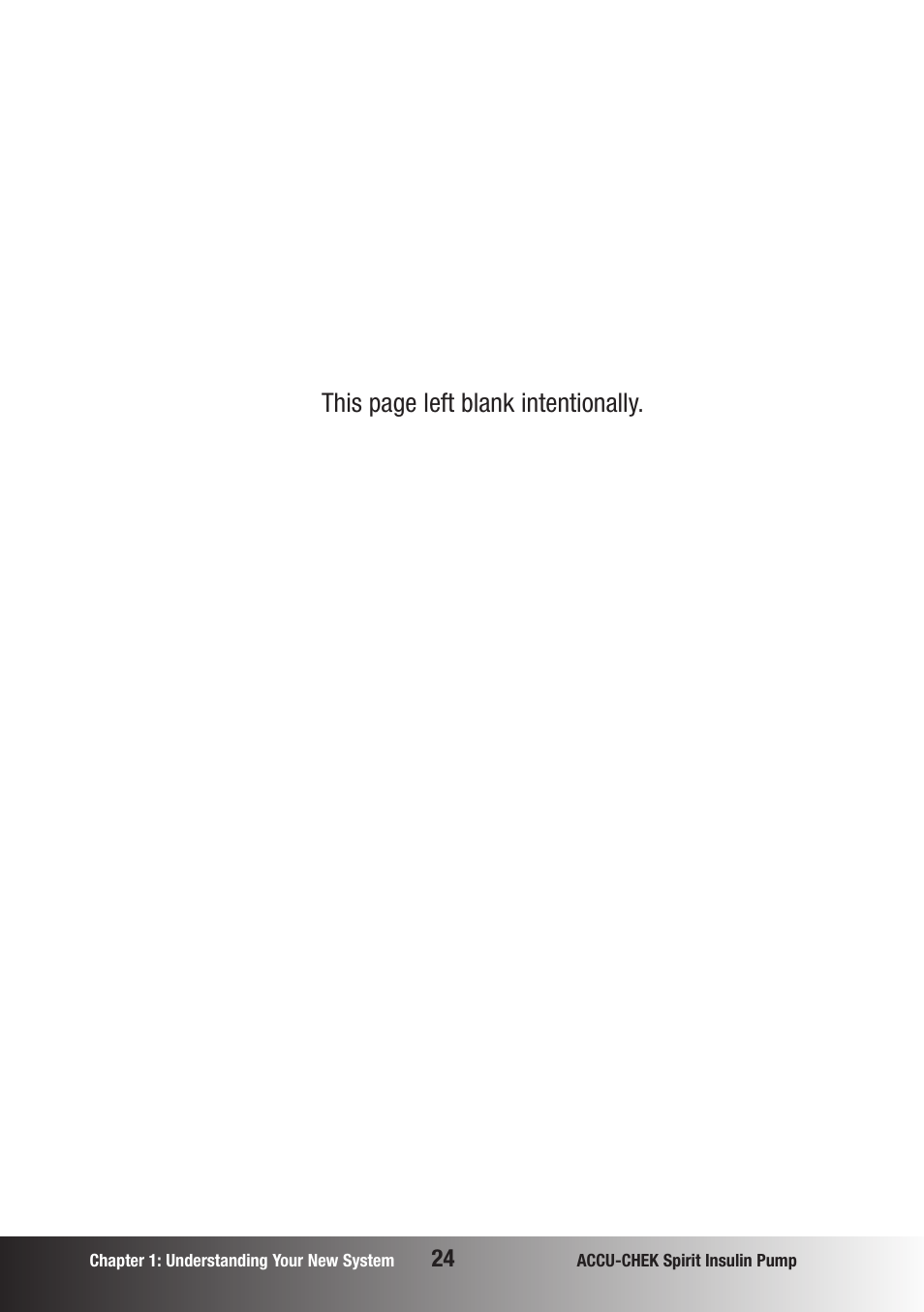 This page left blank intentionally | Accu-Chek insulin pump User Manual | Page 25 / 200