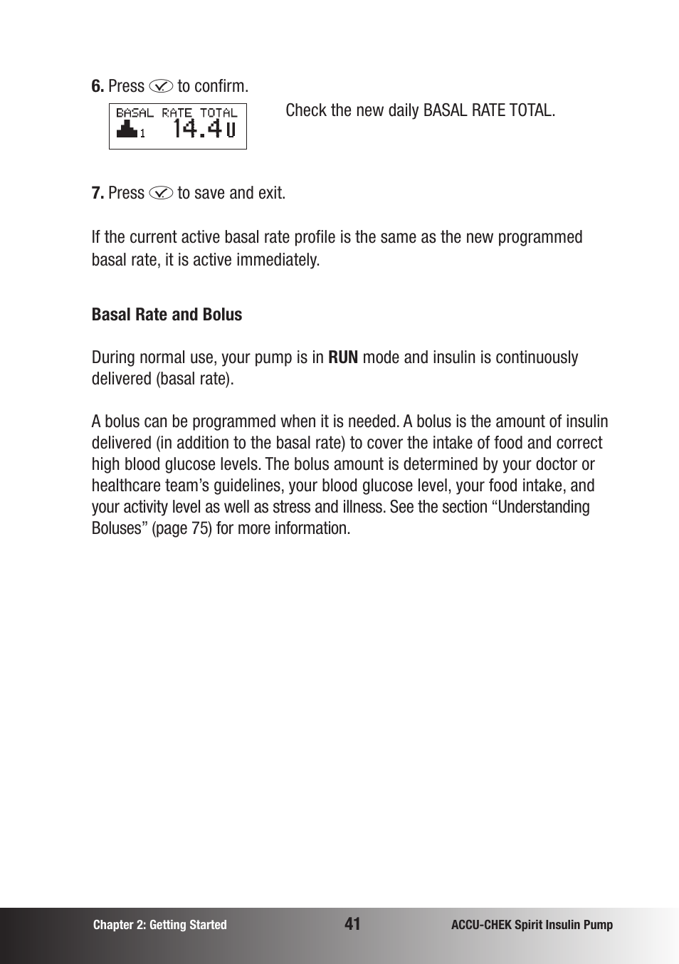 Accu-Chek insulin pump User Manual | Page 42 / 200