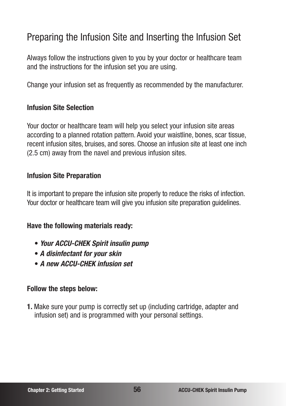 Accu-Chek insulin pump User Manual | Page 57 / 200