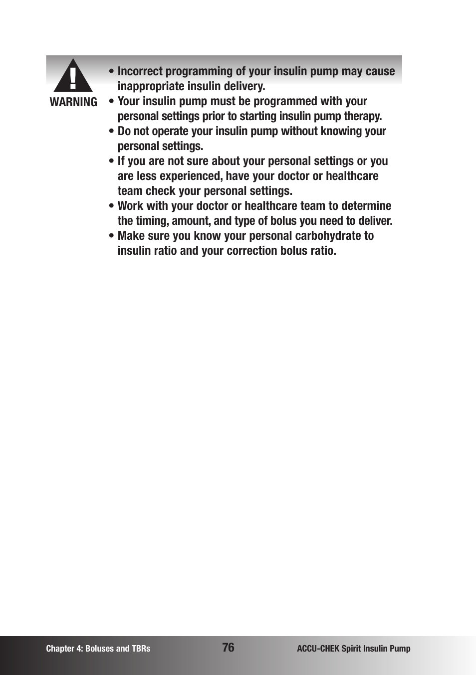 Accu-Chek insulin pump User Manual | Page 77 / 200