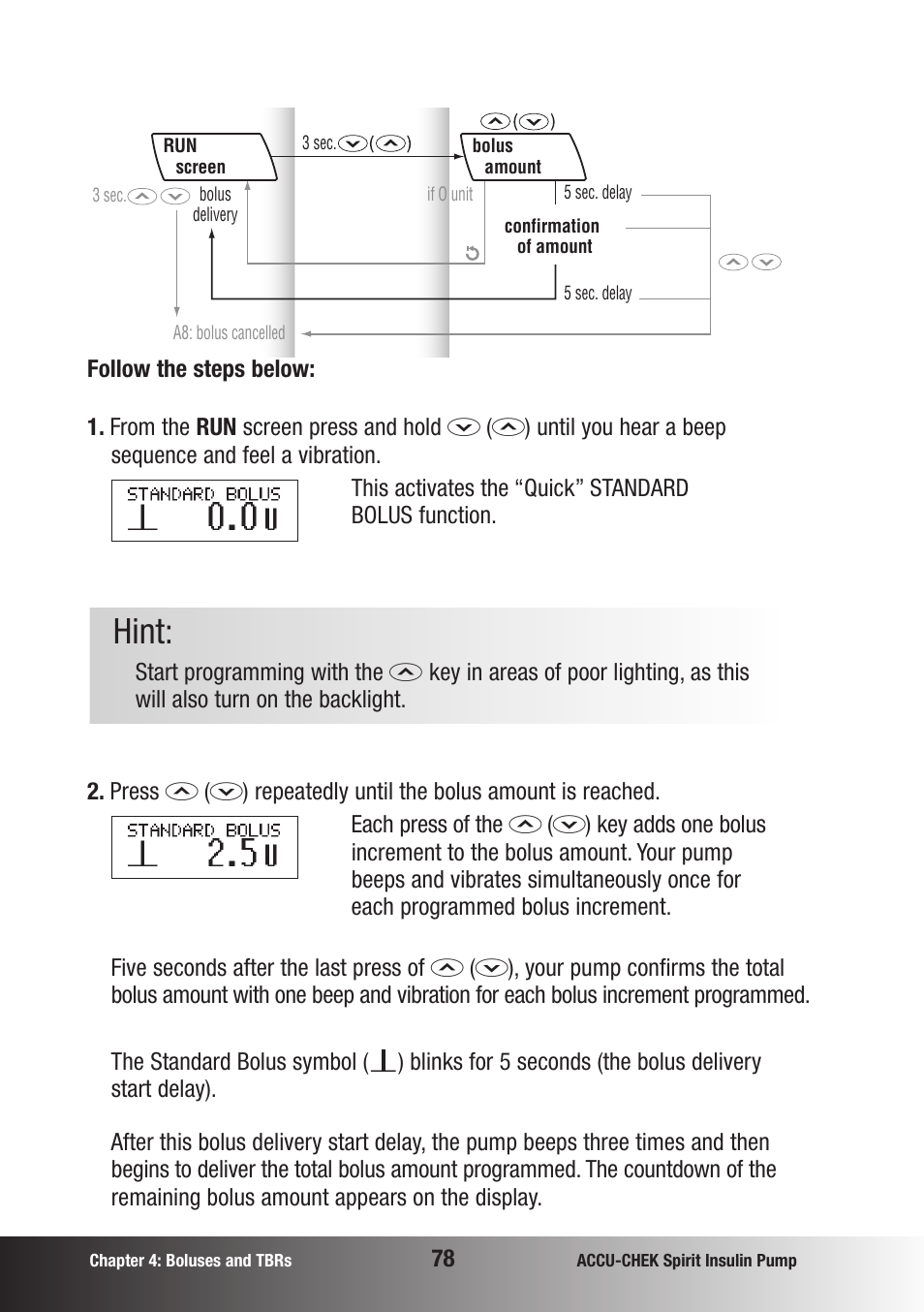 Hint | Accu-Chek insulin pump User Manual | Page 79 / 200