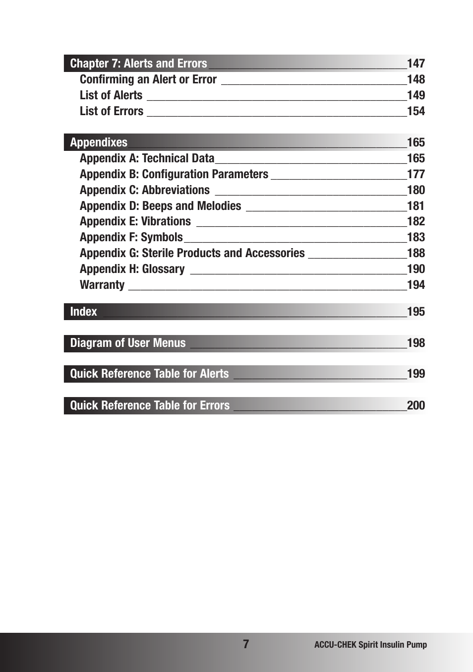 Accu-Chek insulin pump User Manual | Page 8 / 200