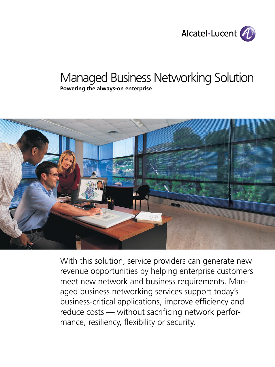 Alcatel-Lucent Managed Business Network User Manual | 20 pages