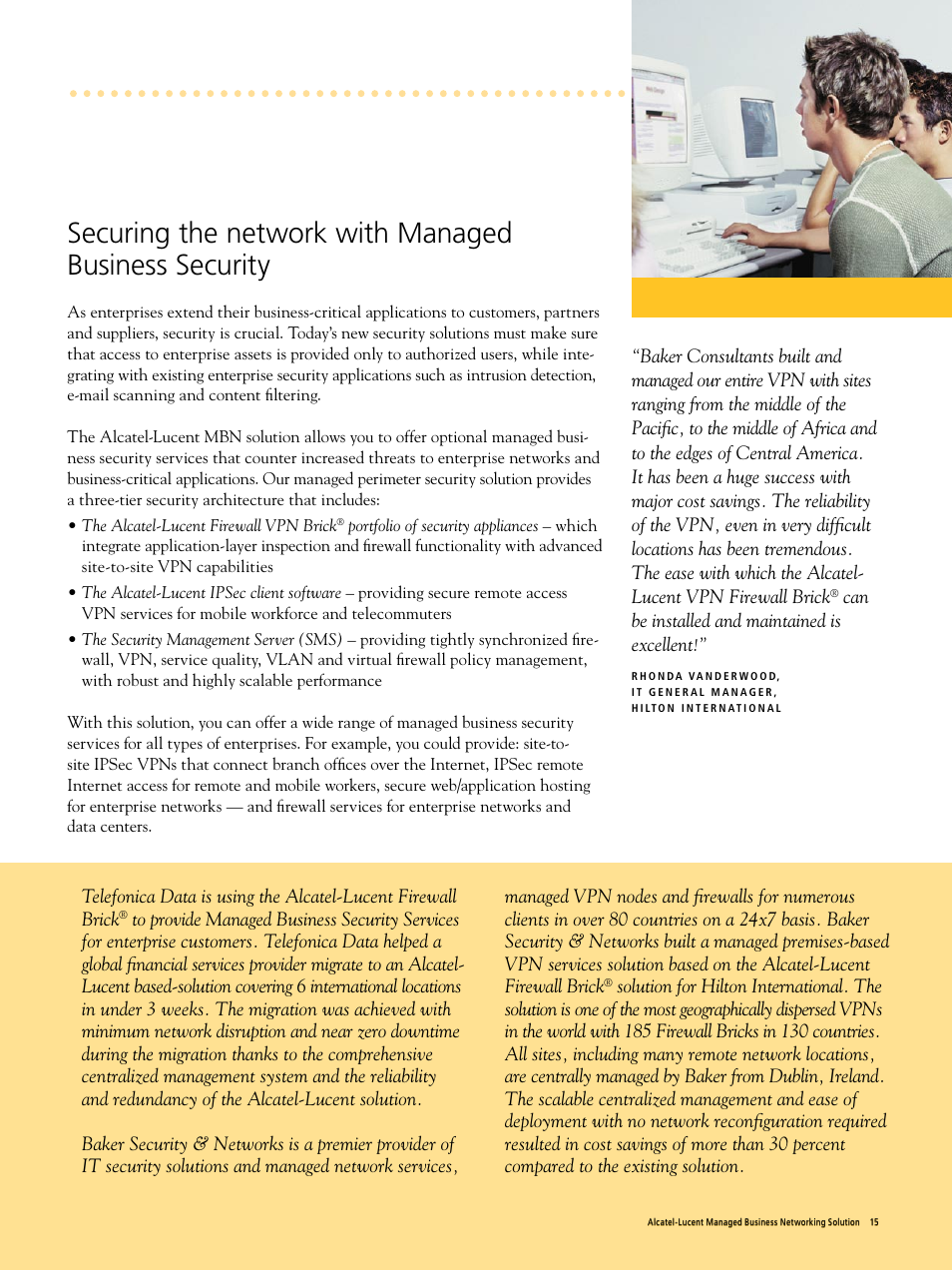 Alcatel-Lucent Managed Business Network User Manual | Page 15 / 20