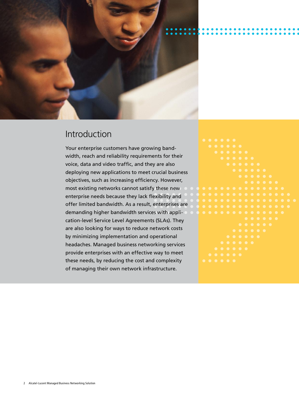 Introduction | Alcatel-Lucent Managed Business Network User Manual | Page 2 / 20