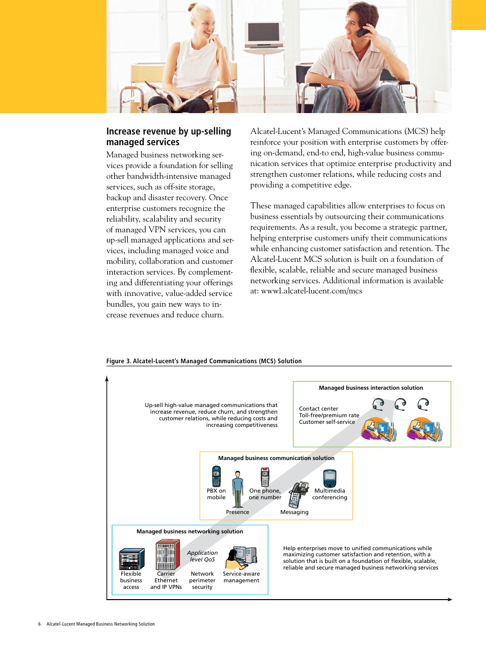 Increase revenue by up-selling managed services | Alcatel-Lucent Managed Business Network User Manual | Page 6 / 20