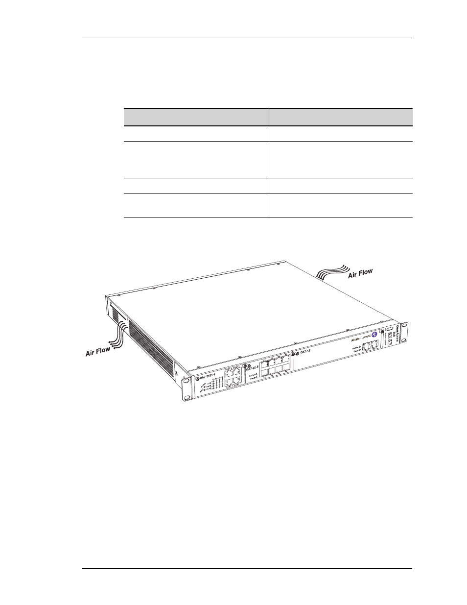 Air flow through the oa-740 9, Oa-740 chassis physical specifications 9, Beta | Alcatel-Lucent OMNIACCESS 740 User Manual | Page 17 / 92