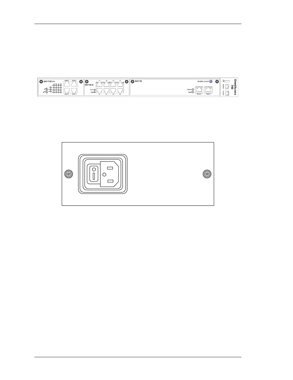 Front panel 10, Rear panel 10, Beta | Alcatel-Lucent OMNIACCESS 740 User Manual | Page 18 / 92