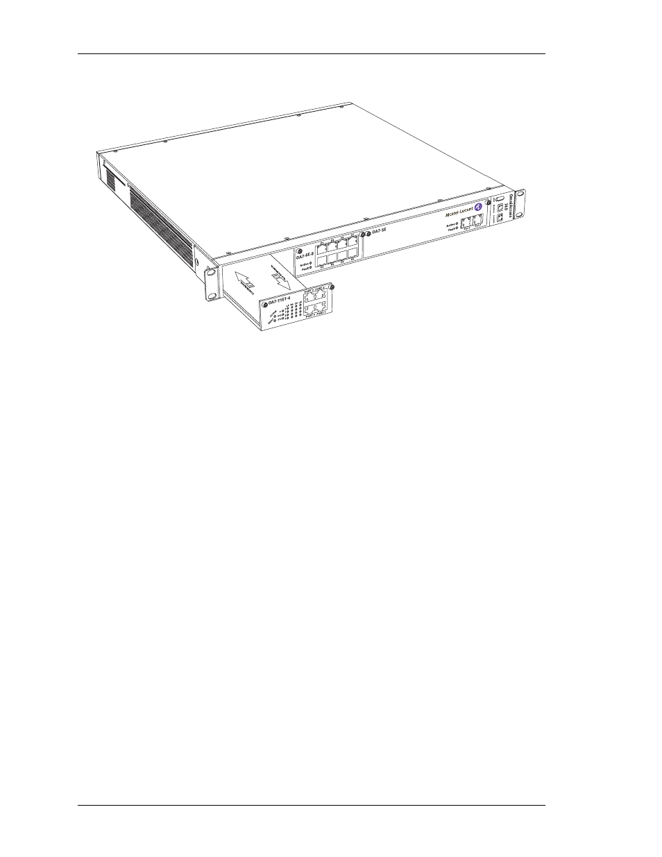 Installing fillers, Installing line card 40, Beta | Alcatel-Lucent OMNIACCESS 740 User Manual | Page 48 / 92