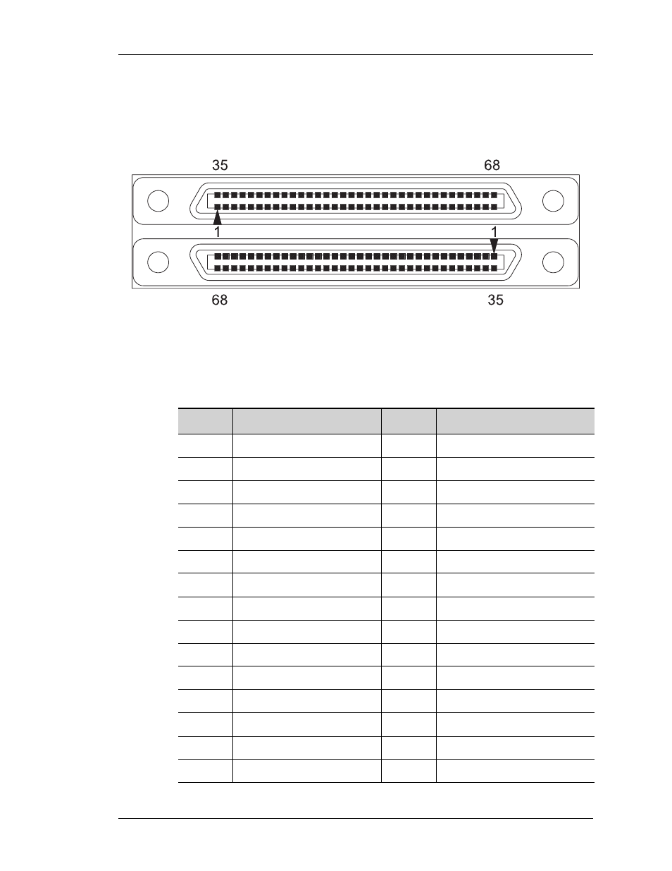 Serial card (v.35/x.21) connector pin assignments, Serial card (v.35/x.21) connector 25, Pin connector details for serial line card 25 | Beta | Alcatel-Lucent OMNIACCESS 740 User Manual | Page 89 / 92