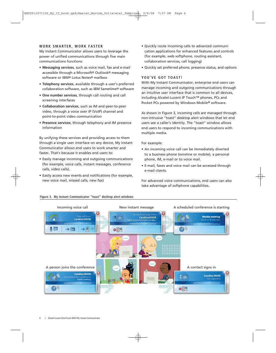 Alcatel-Lucent OmniTouch 8600 User Manual | Page 4 / 8