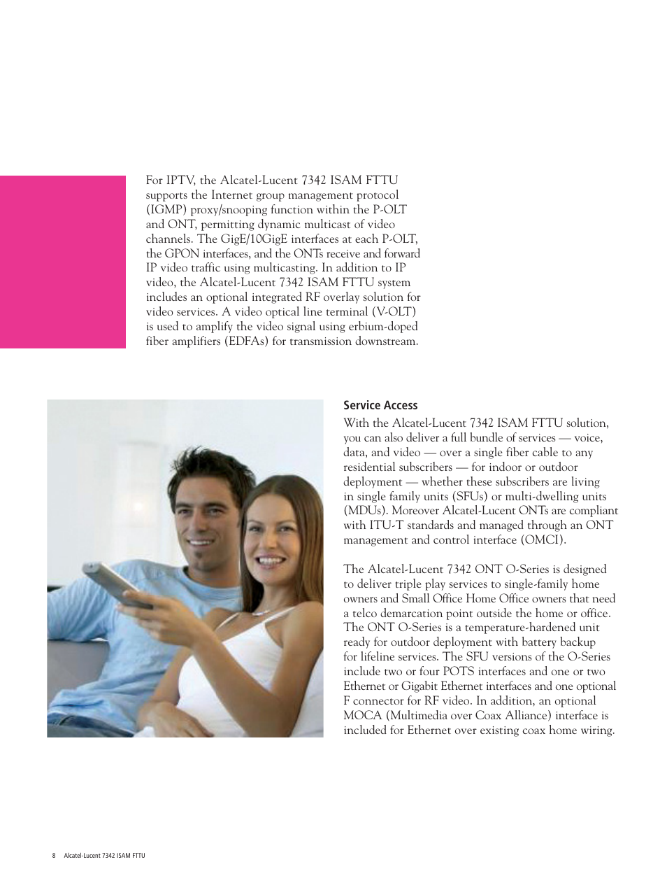 Alcatel-Lucent 7342 ISAM FTTU User Manual | Page 8 / 12