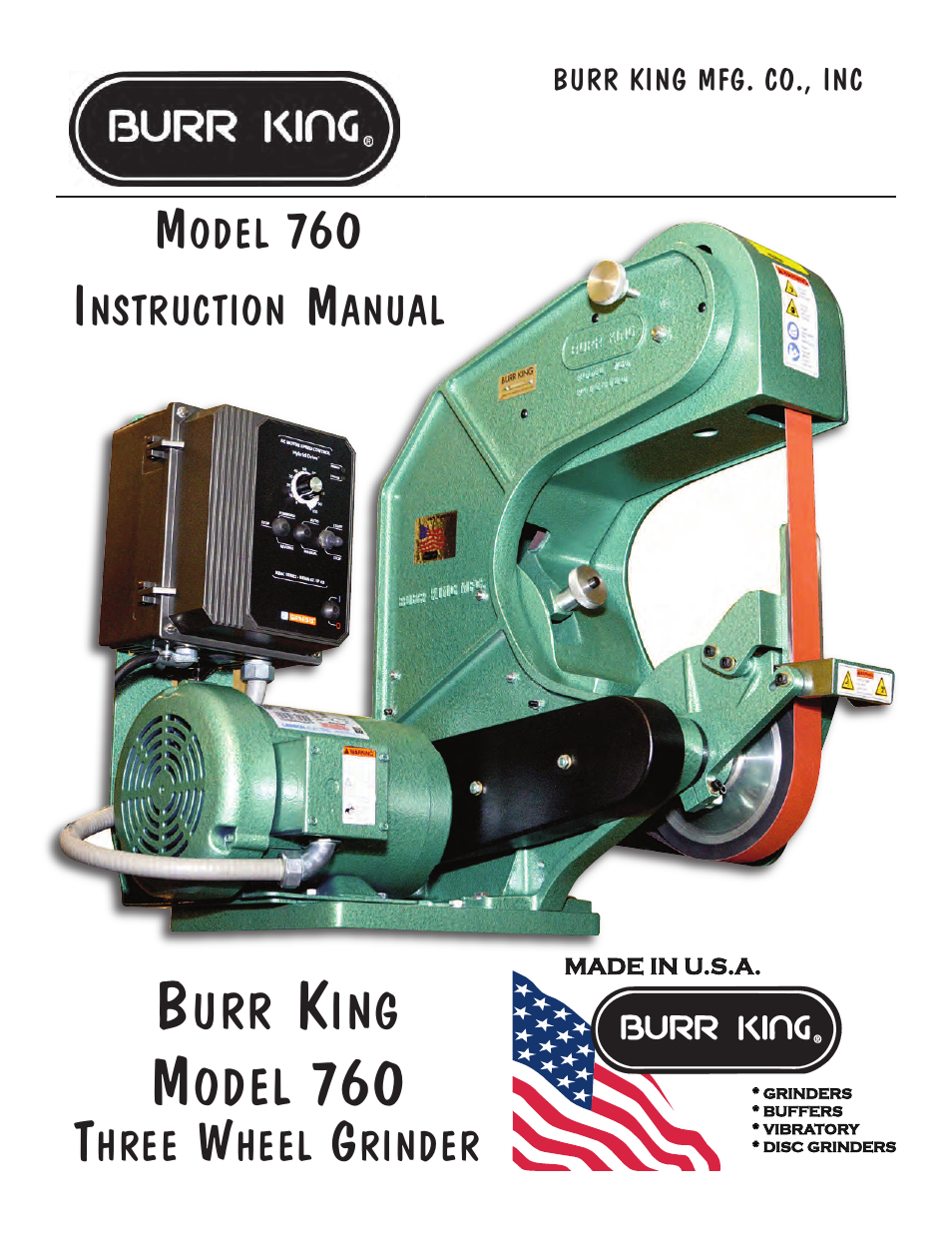 Burr King Model 760 User Manual | 17 pages