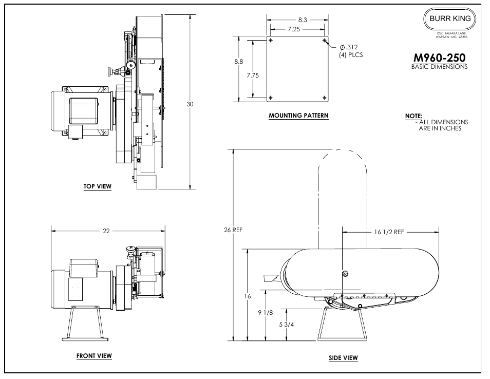 Burr King Model 960-250 User Manual | Page 18 / 18