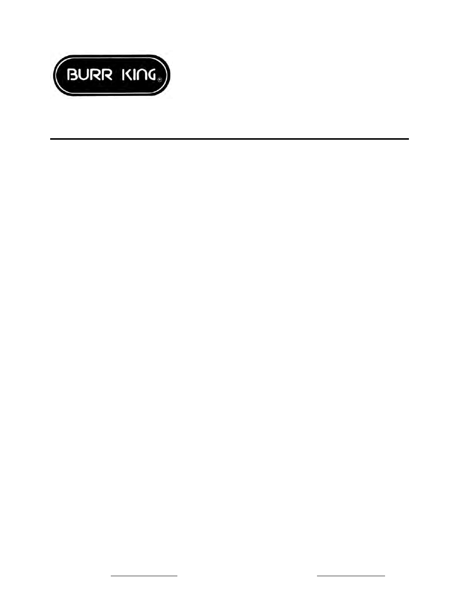 Technical tip | Burr King Model 960-250 User Manual | Page 7 / 18