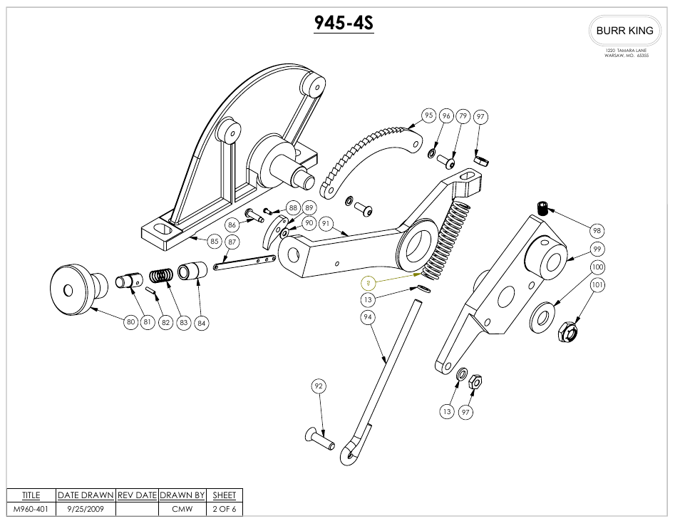 Burr king | Burr King Model 960-401 User Manual | Page 16 / 20